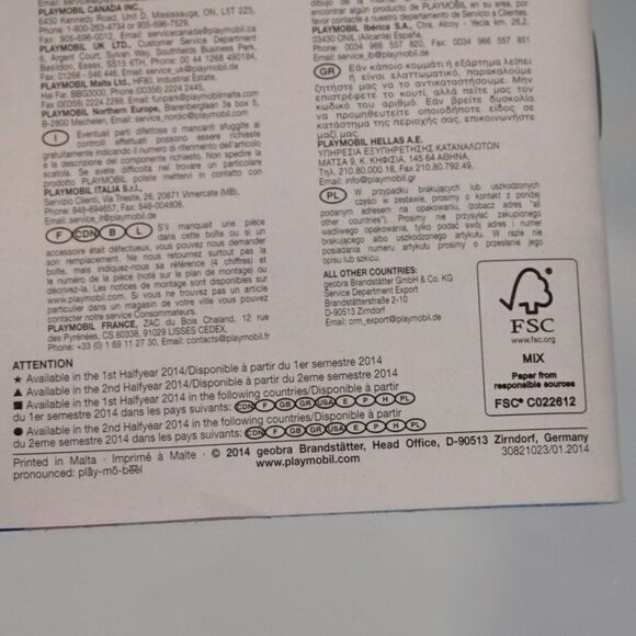 Playmobil Catalog Booklets 2012 2014 Geobra Germany Lot of 2 - Picture 9 of 10